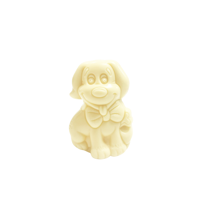 CHIEN 40G A CACHER CHOC BLANC  FLOWP