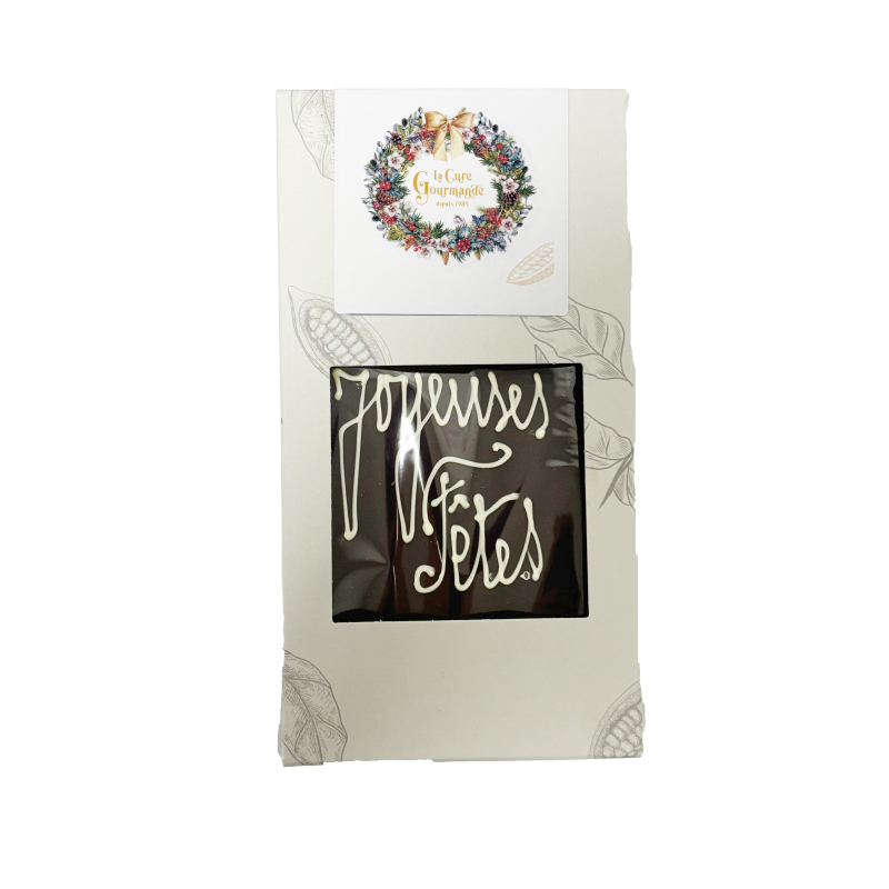 TABLETTE 90G CHOC NR JOY. FETES