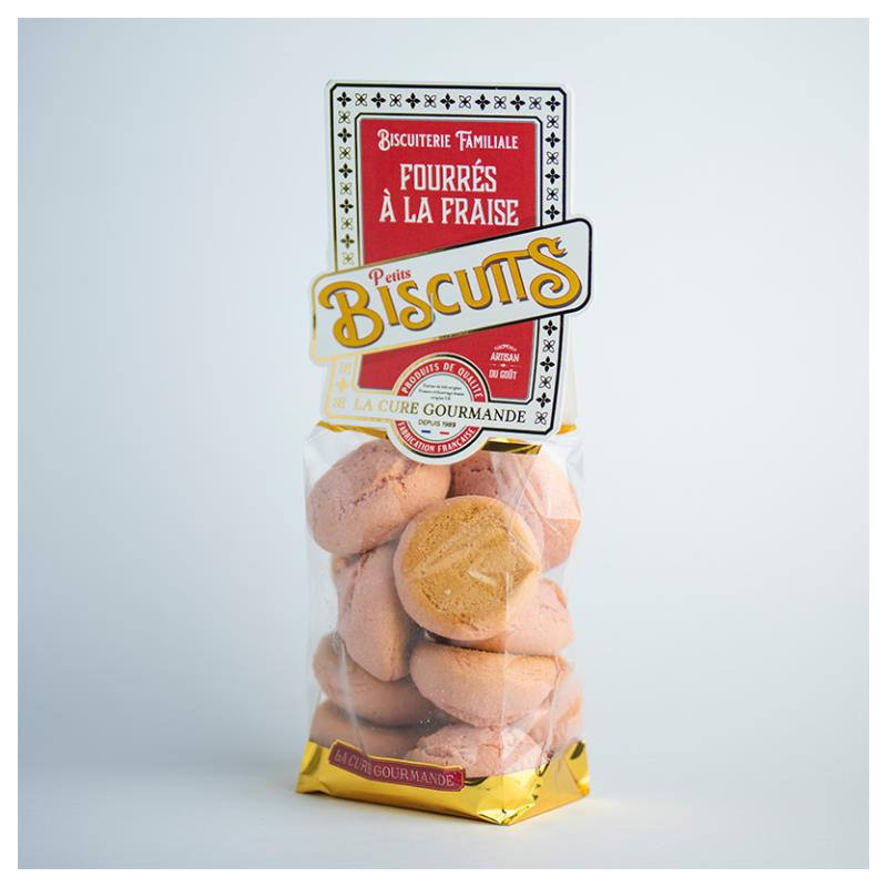 SACHET 180G BISCUITS FOURRES FRAISE