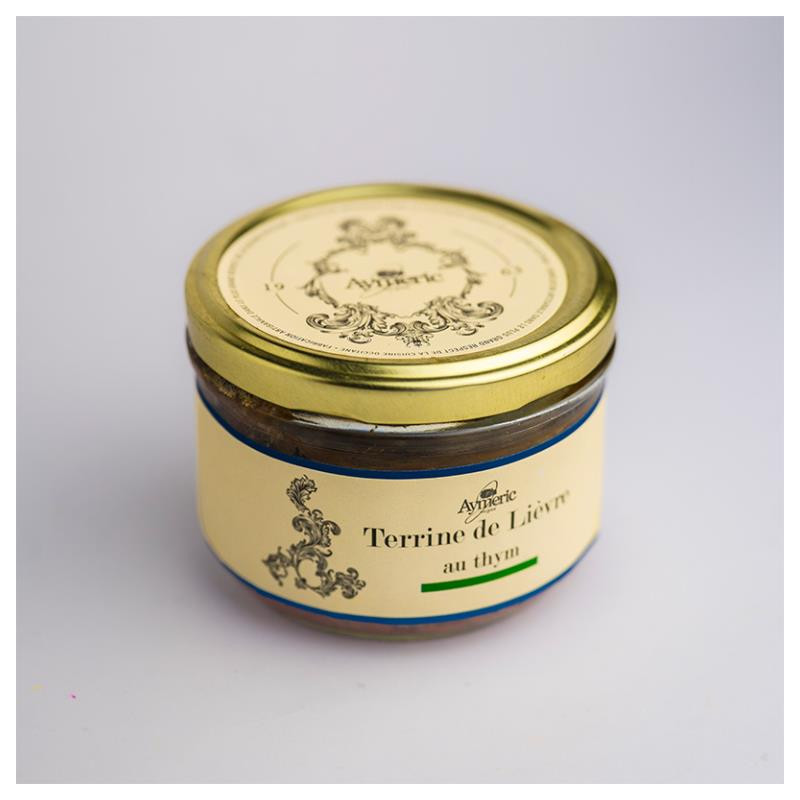 TERRINE DE LIEVRE AU THYM 180G