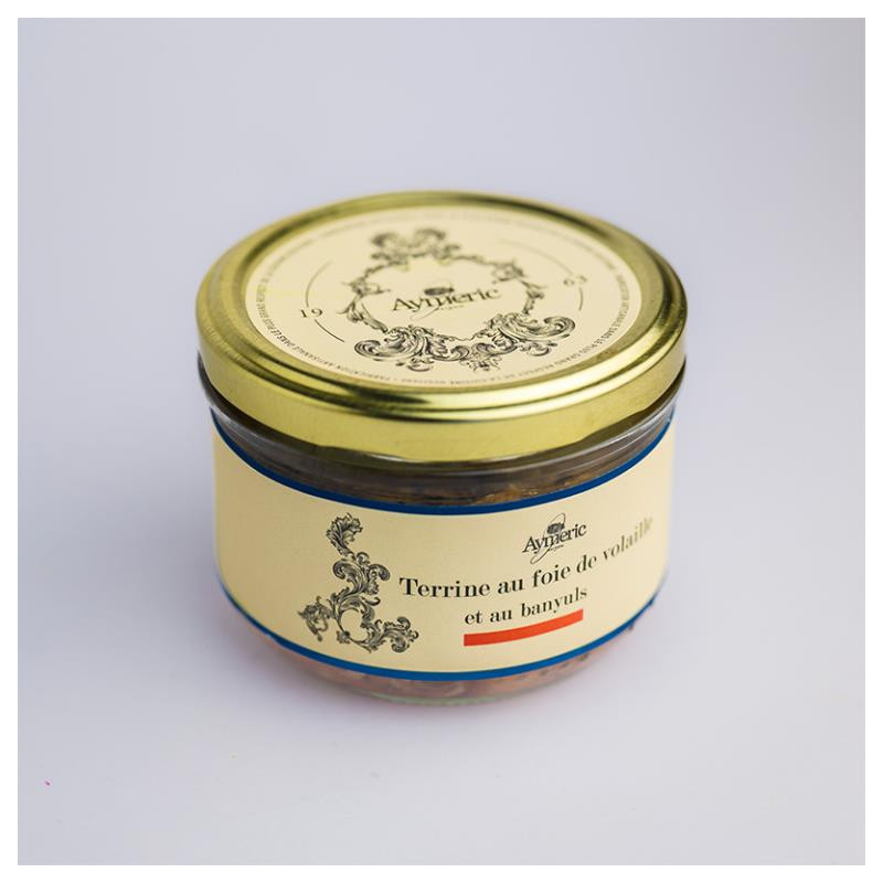 TERRINE FOIE VOLAILLE AU BANYULS 180G