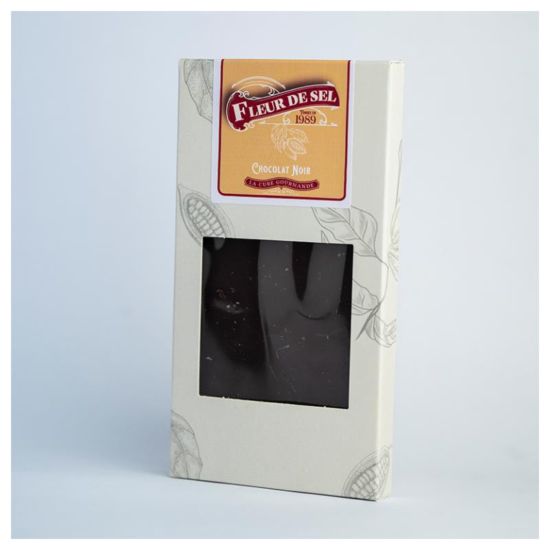 TABLETTE CHOCOLAT NOIR & FLEUR DE SEL 90G