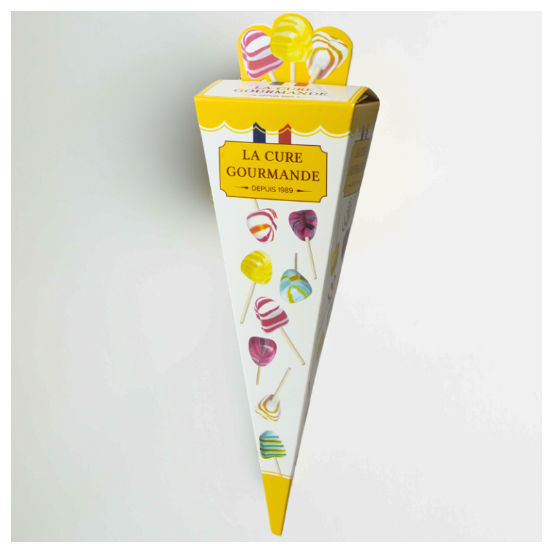 CORNET 190G ASSORT CHOUPETTES COLA/FR/BAP/CITR/BB GUM