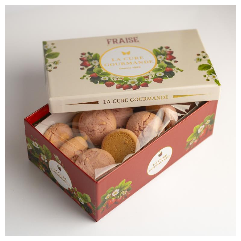 BOITE BISCUITS FOURRES FRAISE 300G