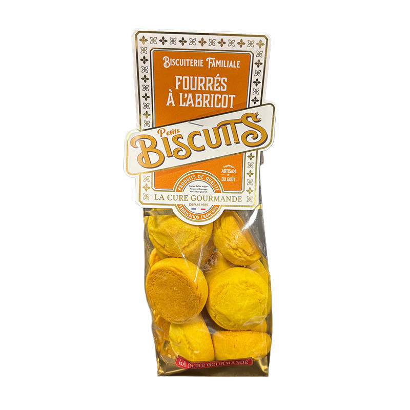 SACHET 180G BISCUITS FOURRES ABRICOT