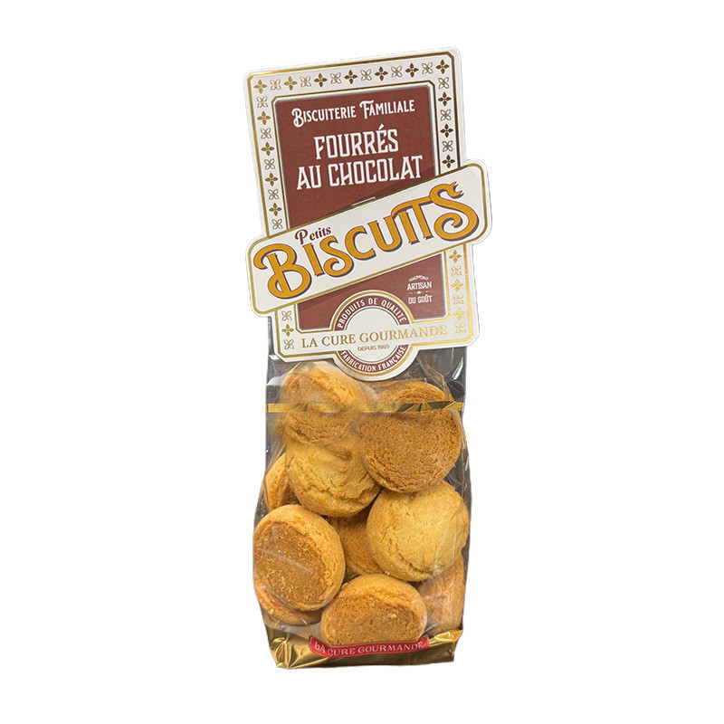 SACHET 180G BISCUITS FOURRES CHOCO