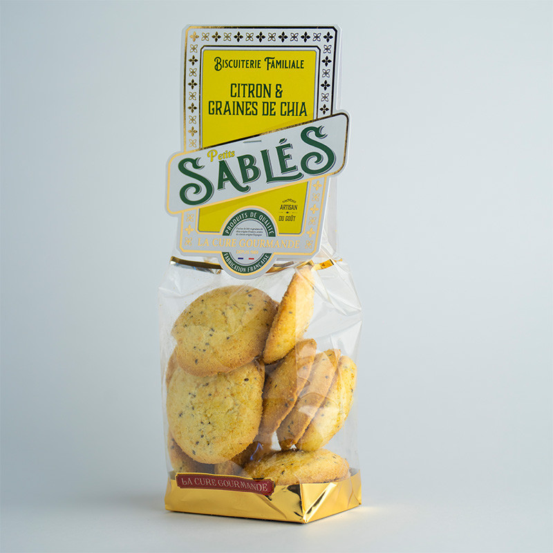 SACHET 125G SABLES CITRON GRAINES DE CHIA