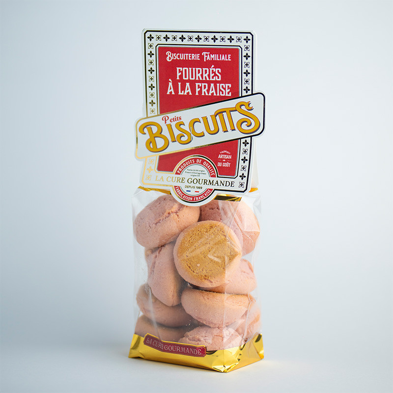 SACHET 180G BISCUITS FOURRES FRAISE