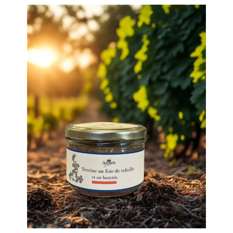 TERRINE FOIE VOLAILLE AU BANYULS 180G
