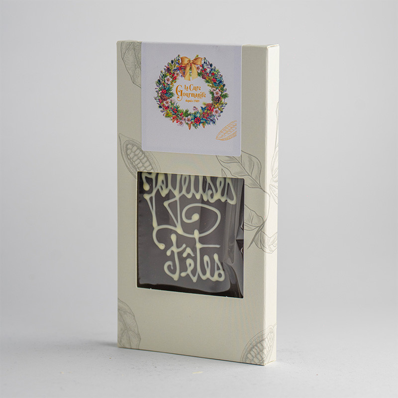 TABLETTE 90G CHOC NR JOY. FETES