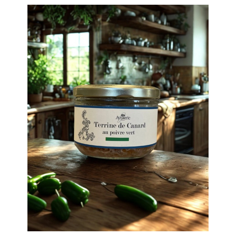 TERRINE DE CANARD AU POIVRE VERT