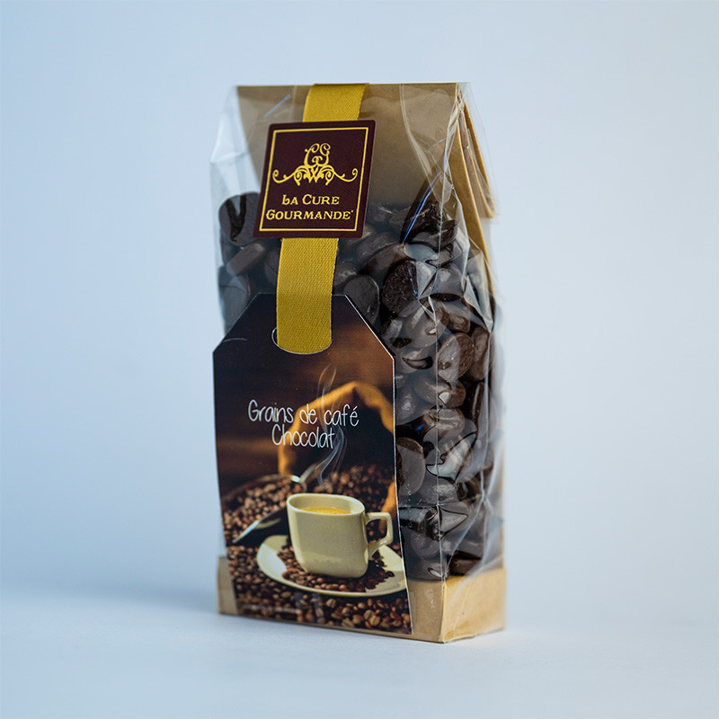 SACHET 200G GRAINS DE CAFE 2 CHOCOLATS