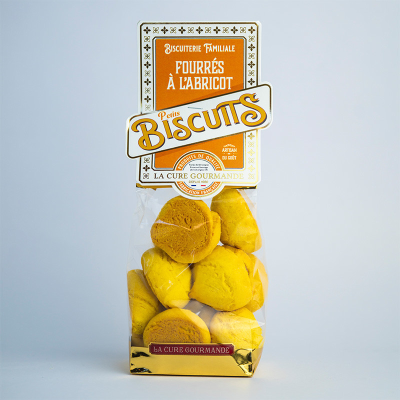 SACHET 180G BISCUITS FOURRES ABRICOT