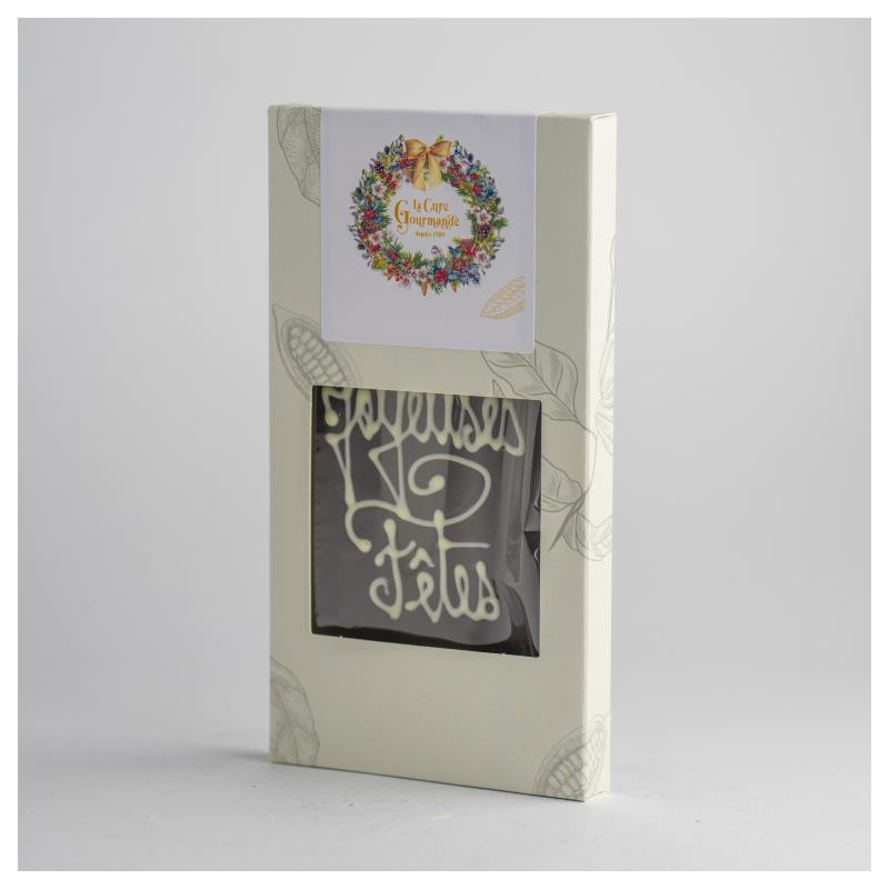 TABLETTE 90G CHOC NR JOY. FETES
