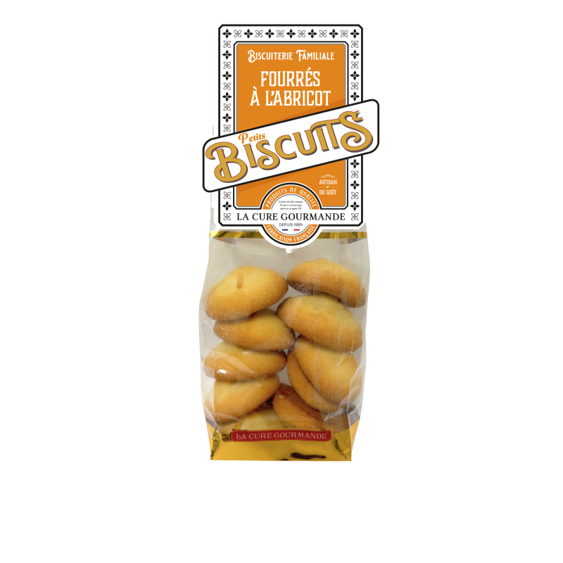 SACHET 180G BISCUITS FOURRES ABRICOT