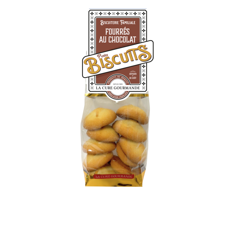 SACHET 180G BISCUITS FOURRES CHOCO