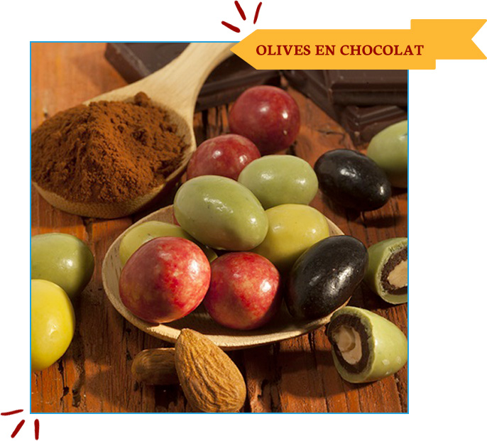 Olives en chocolat